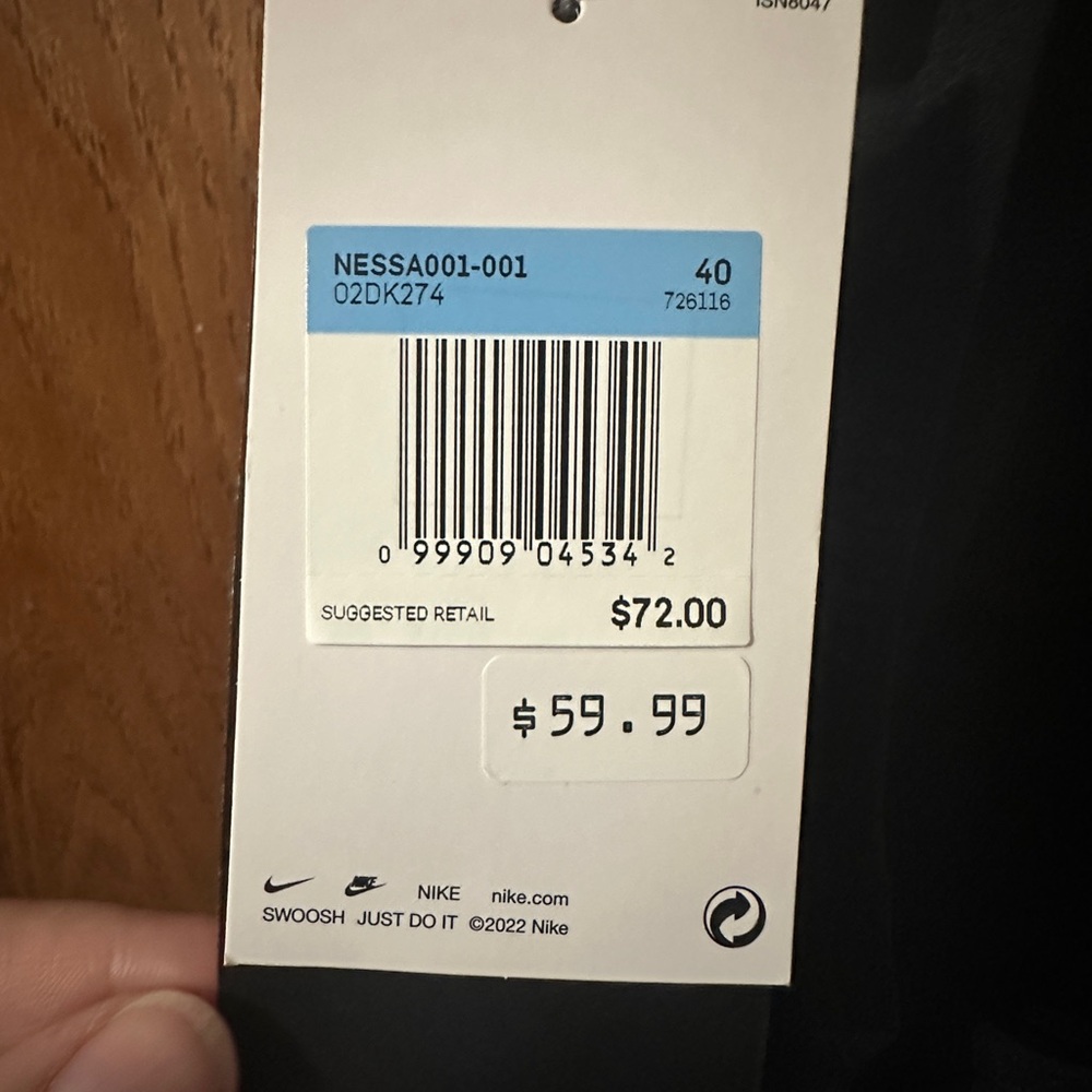 Nike Black Women's One-Piece Swim Suit with Crossback - Picture 3 of 5